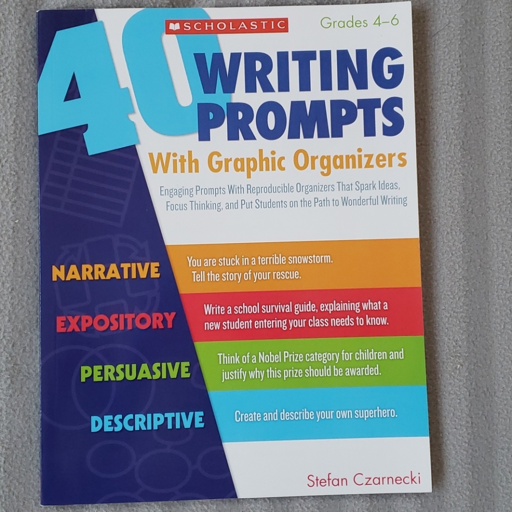 Grade 4 Writing Prompts and Common Core Workbooks